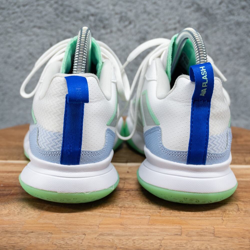 adidas White and Light Green Sneakers - Picture 4 of 8